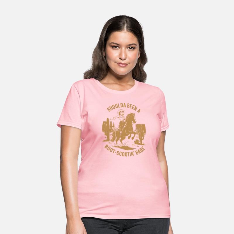 Shoulda Been a Boot Scootin Babe Western Tee