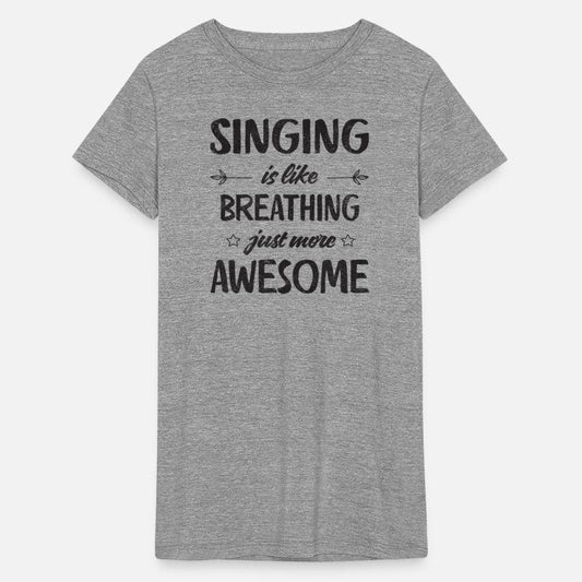 Singing is like breathing just more awesome black