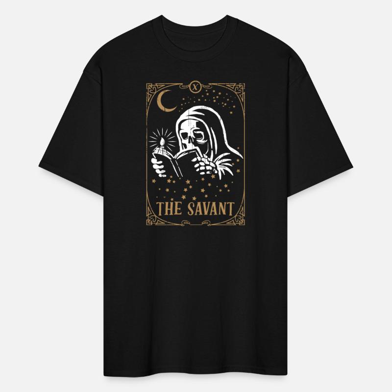 Skeleton Savant Tarot Card Occult Club Gothic