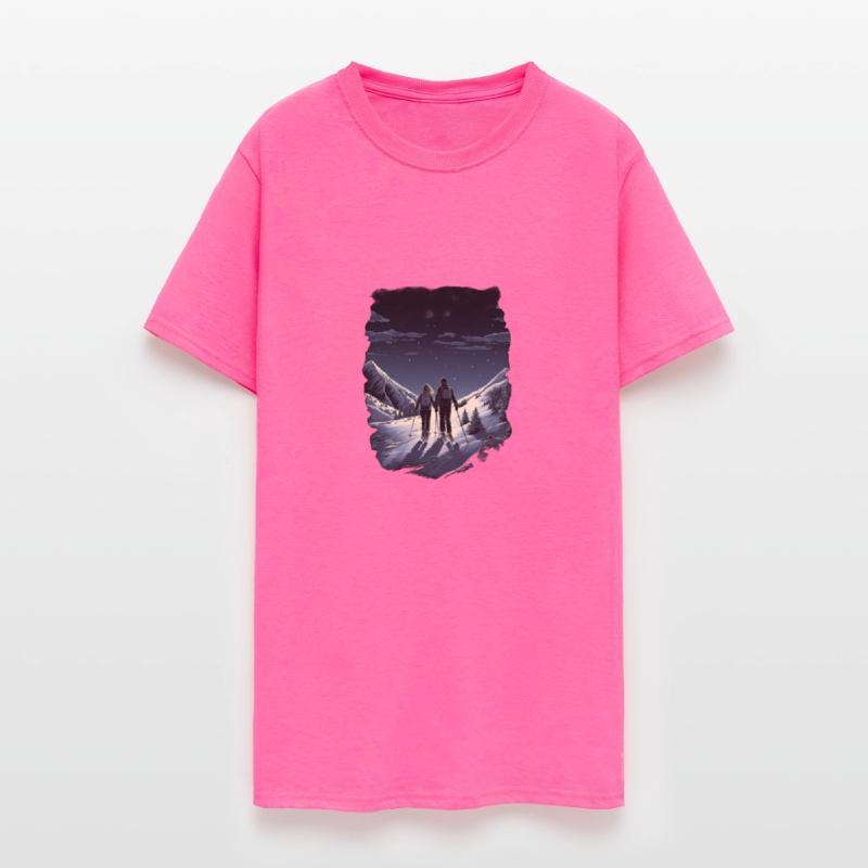 Skiing Ski Snow Mountain Skier Couples