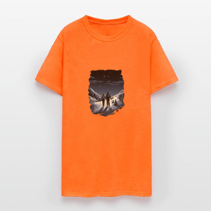 Skiing Ski Snow Mountain Skier Couples