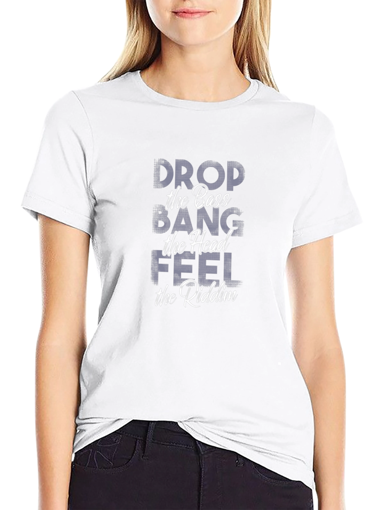 Drop the Bass Graphic Tee - Black Cotton T-Shirt