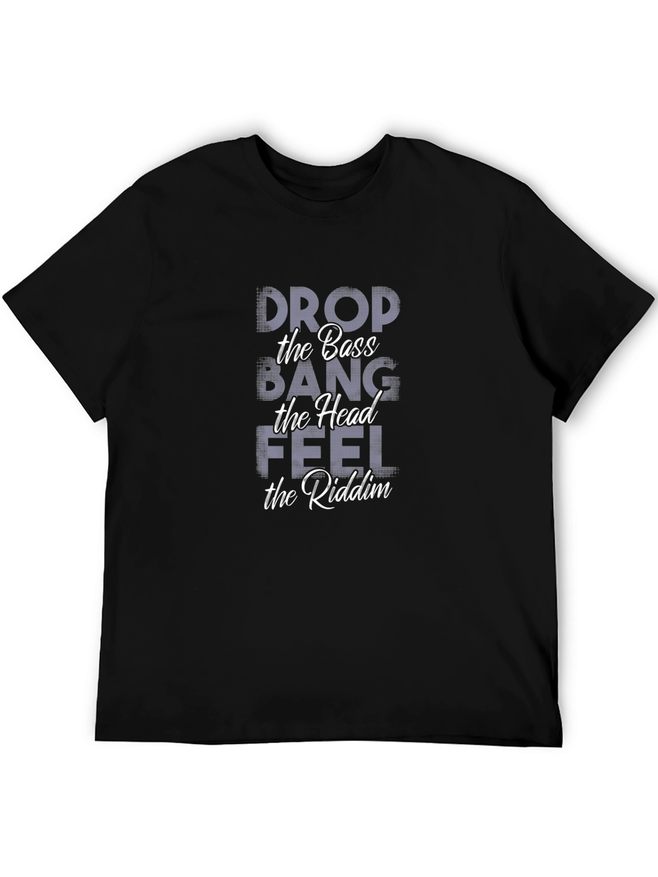 Drop the Bass Graphic Tee - Black Cotton T-Shirt