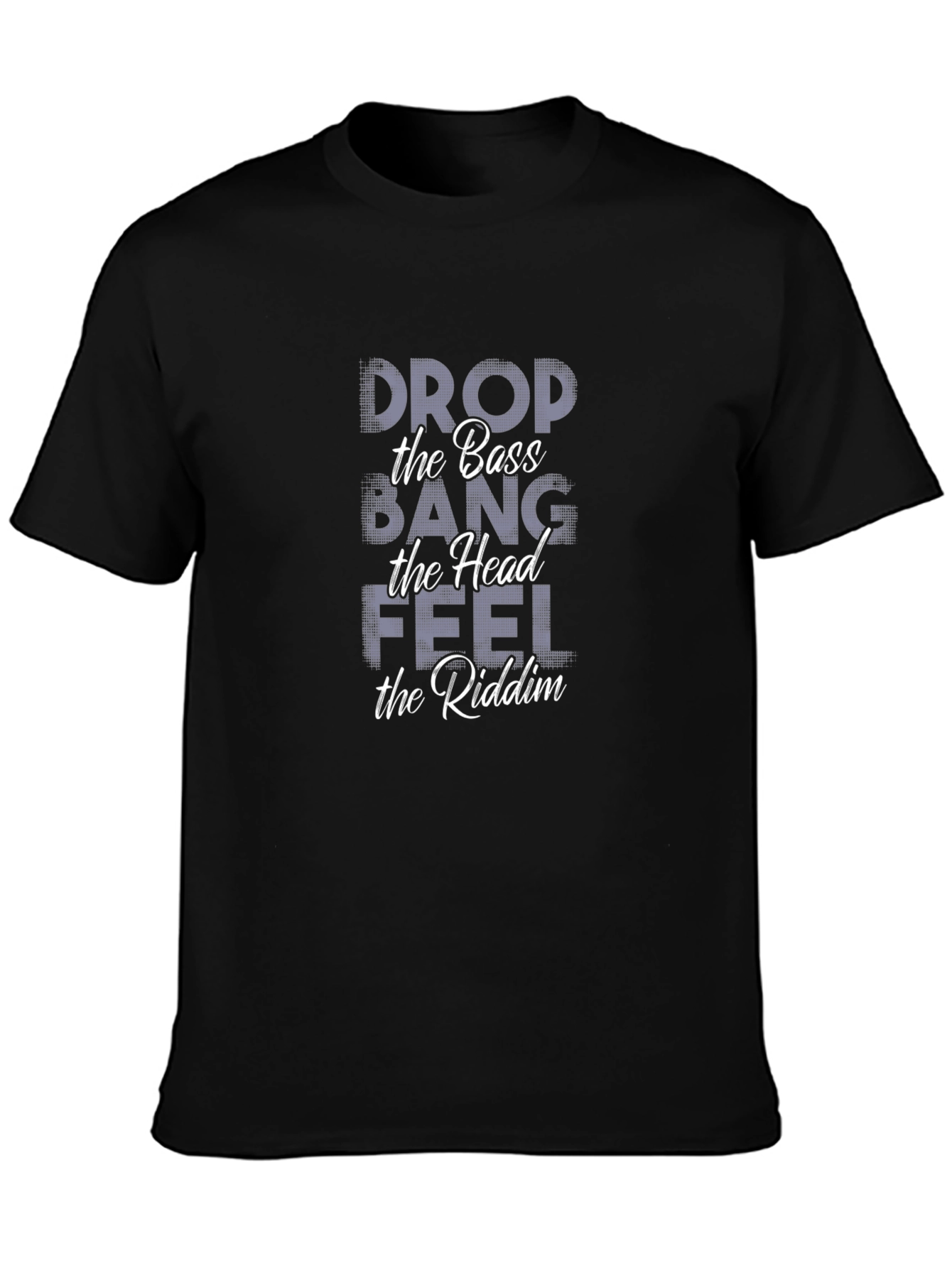 Drop the Bass Graphic Tee - Black Cotton T-Shirt
