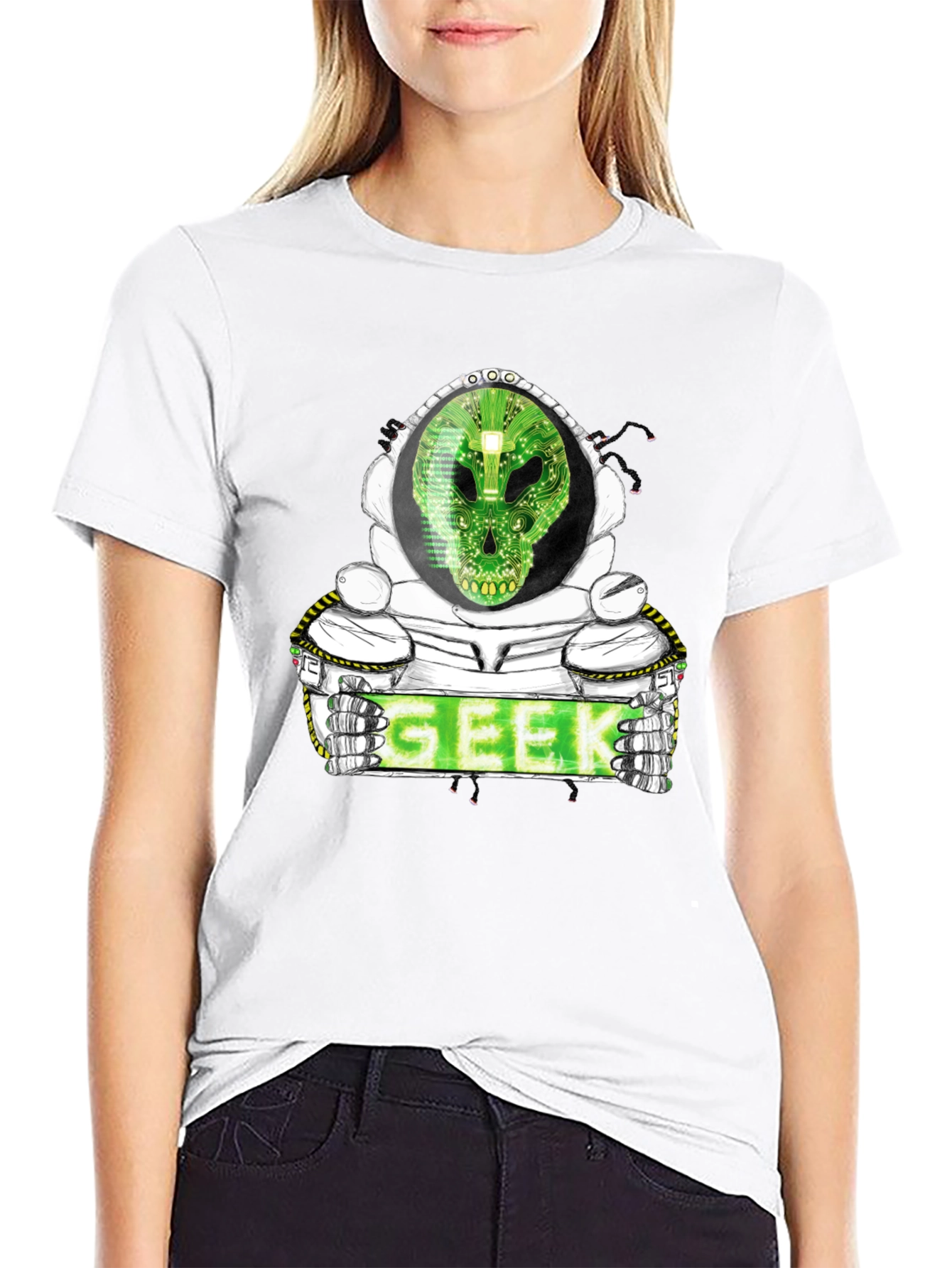 Geek Alien Graphic T-Shirt
