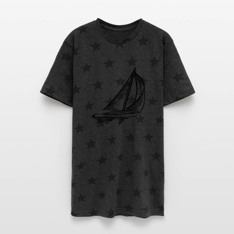 Sleek Sailing Boat With Sails