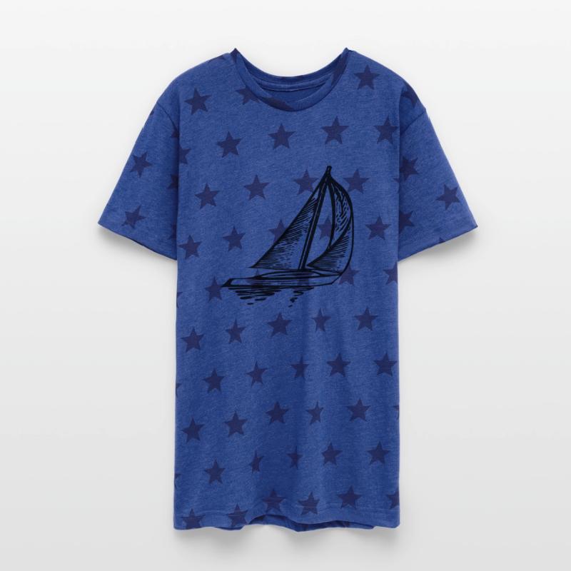 Sleek Sailing Boat With Sails