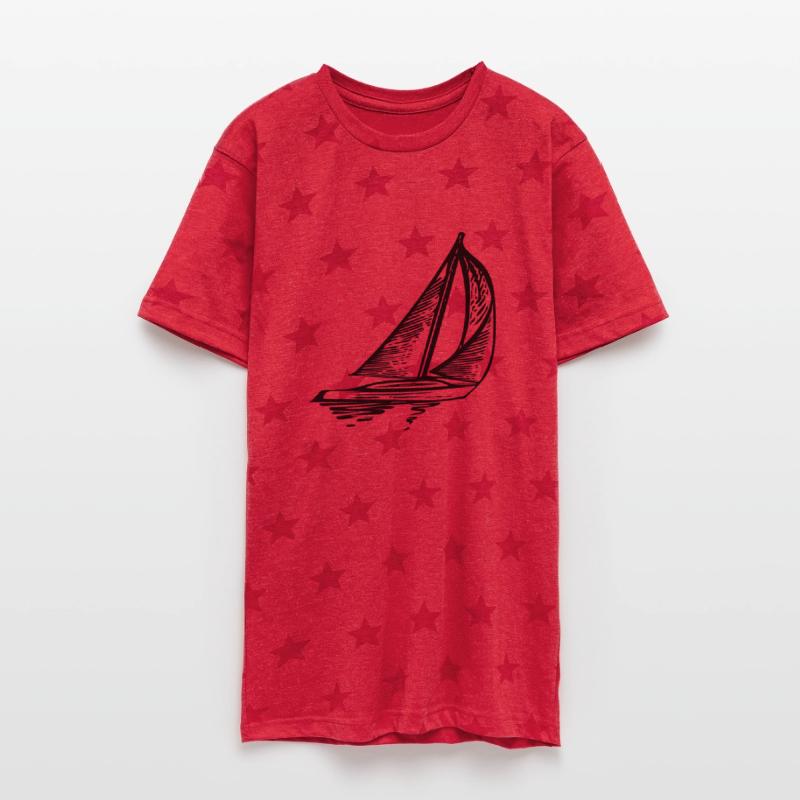 Sleek Sailing Boat With Sails