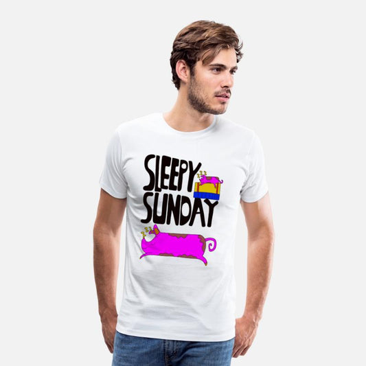 Sleepy Sunday Cute Pig