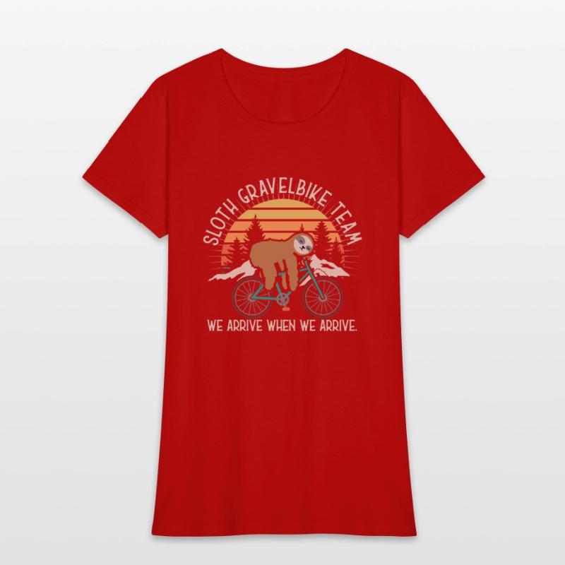 Sloth Gravelbike Team Bicycle Bike Lazy Funny