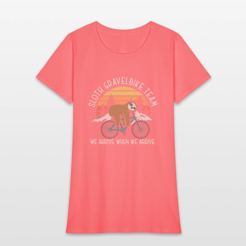 Sloth Gravelbike Team Bicycle Bike Lazy Funny