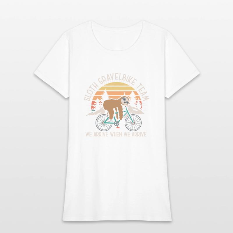 Sloth Gravelbike Team Bicycle Bike Lazy Funny
