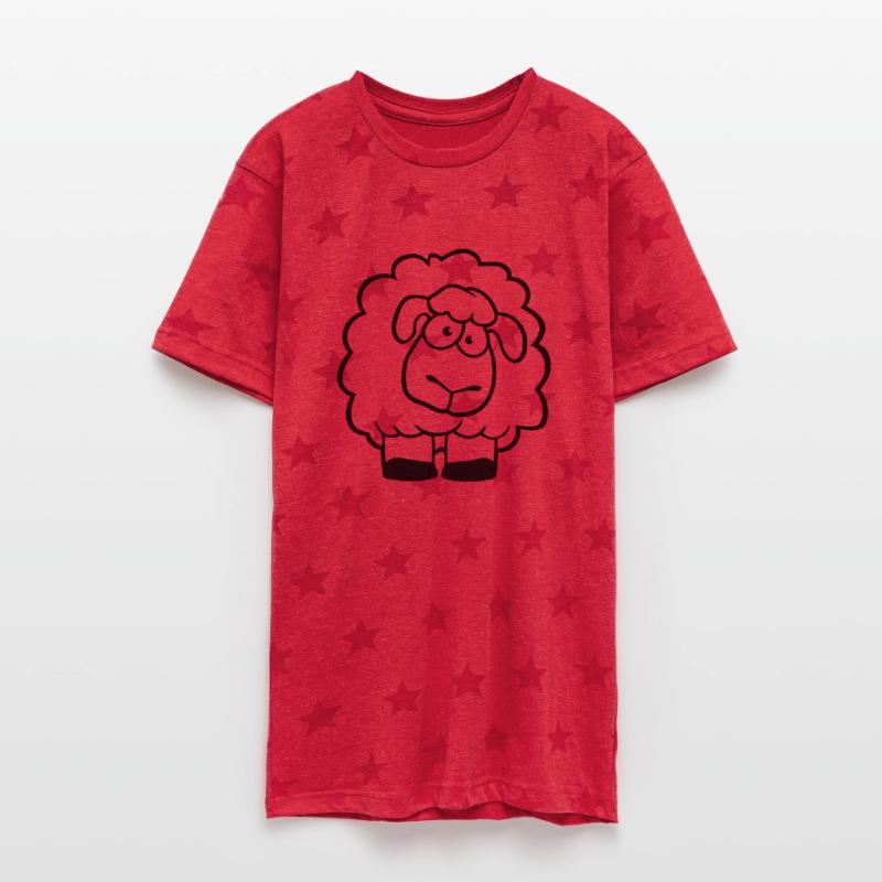 Small Sheep Looks Stupid Cute Curious Cartoon Cool