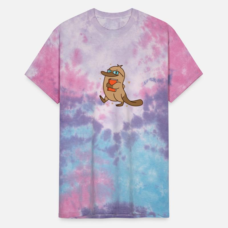 smart Platypus with Book and Glasses