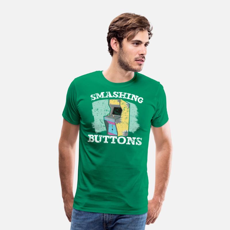 Smashing Buttons Gaming Video Game Arcade Gamer