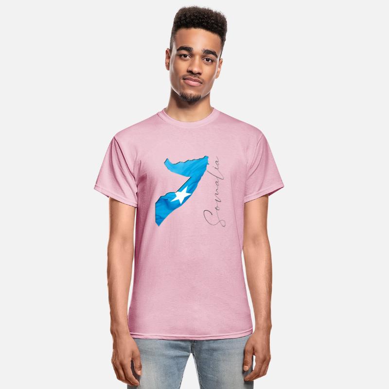 Somalia Flag in Somalia Map EN