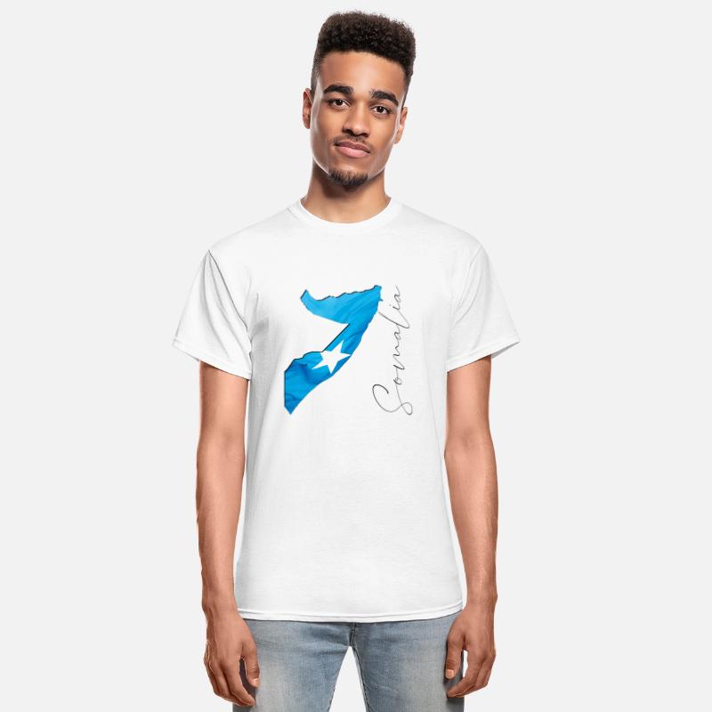 Somalia Flag in Somalia Map EN