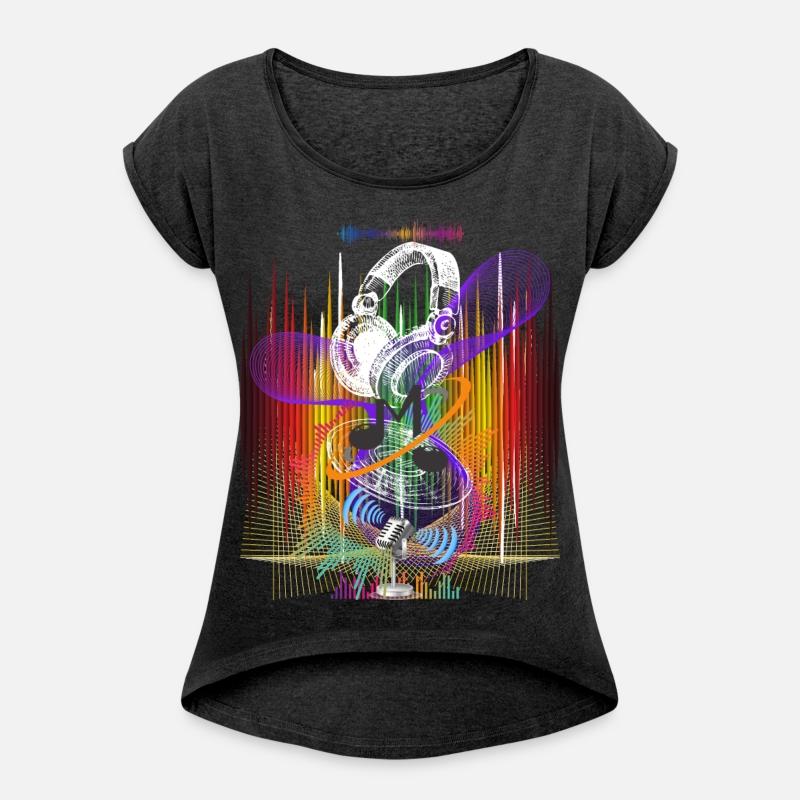 Sound Waves Symphony, Vibrant Headphones Vinyl