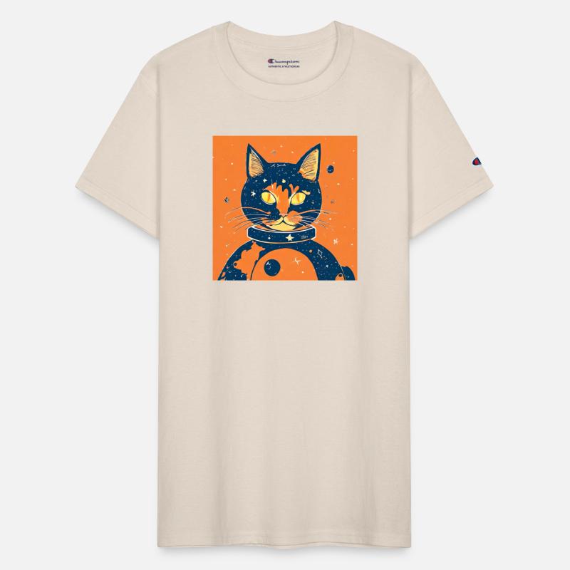 Space cat orange