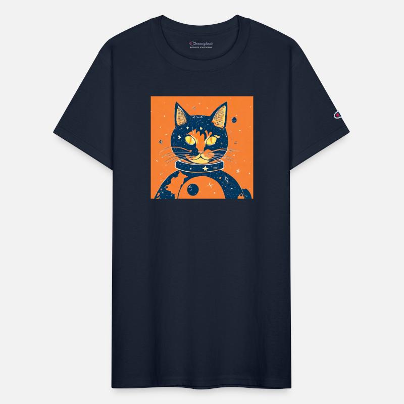 Space cat orange
