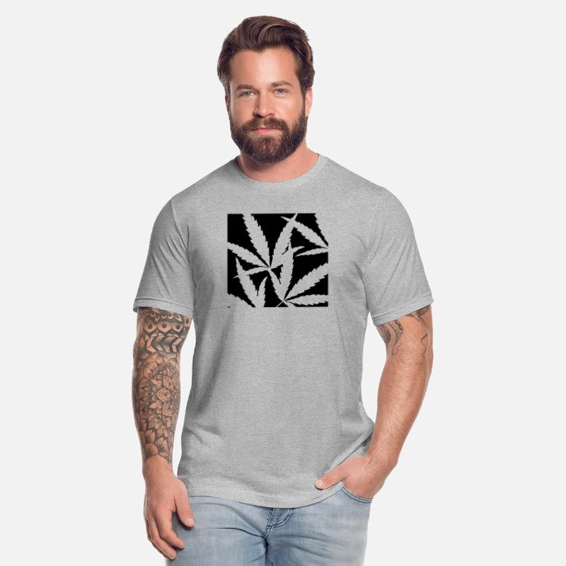 square of marijuana leaves