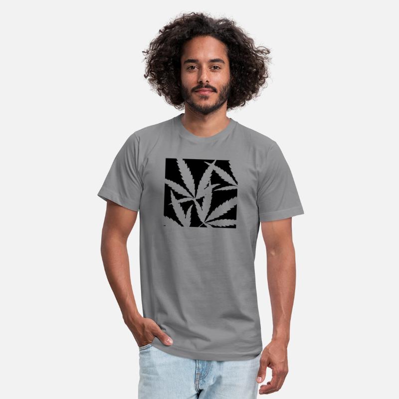 square of marijuana leaves