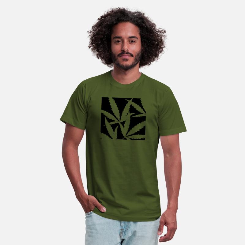 square of marijuana leaves