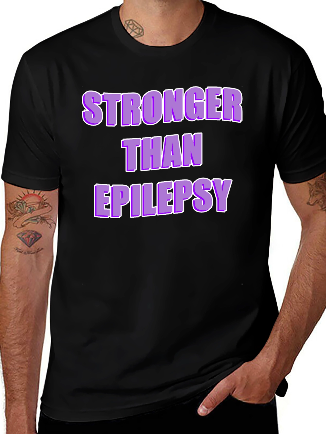 Stronger Than Epilepsy Awareness T-Shirt