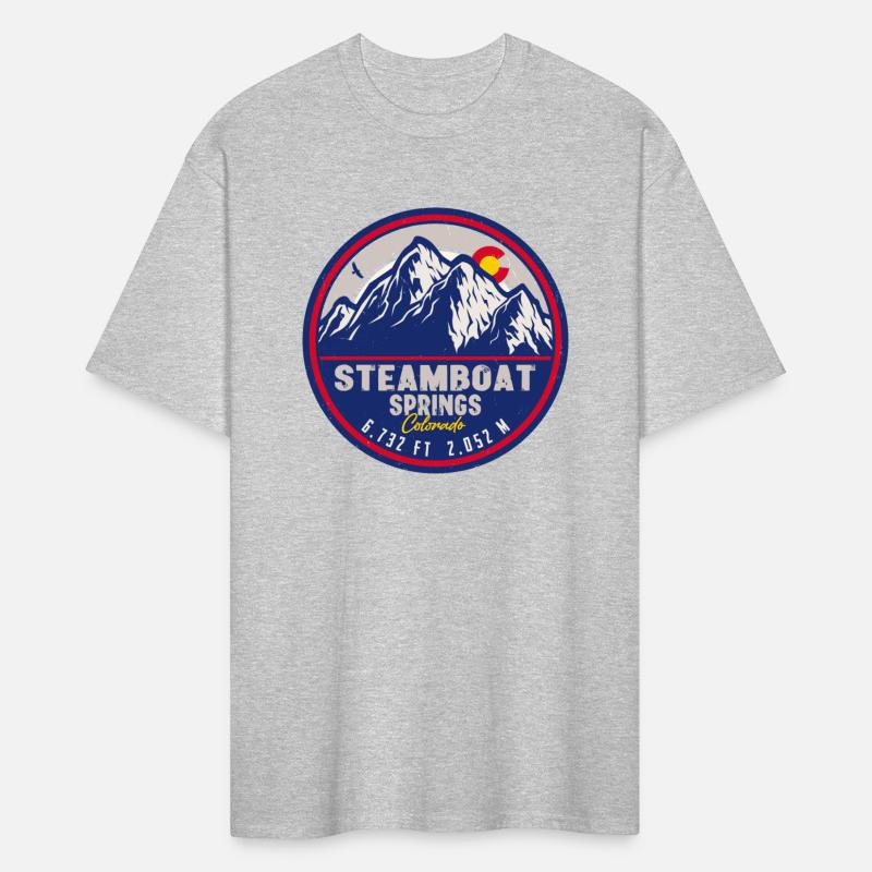 Steamboat Springs Colorado Retro Sunset Mountains