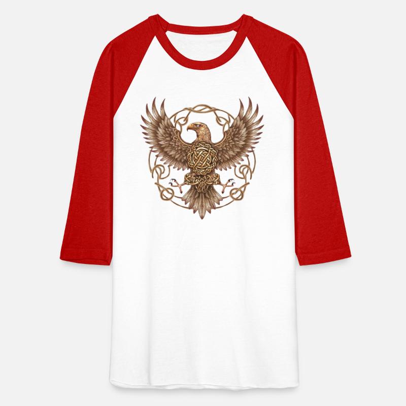 Stylized golden Celtic eagle