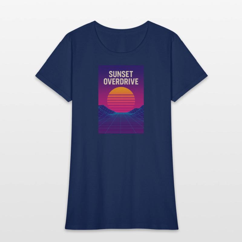 Sunset Overdrive – Vaporwave Summer Vibes Tee