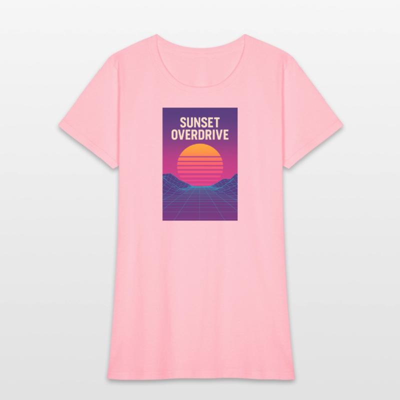 Sunset Overdrive – Vaporwave Summer Vibes Tee