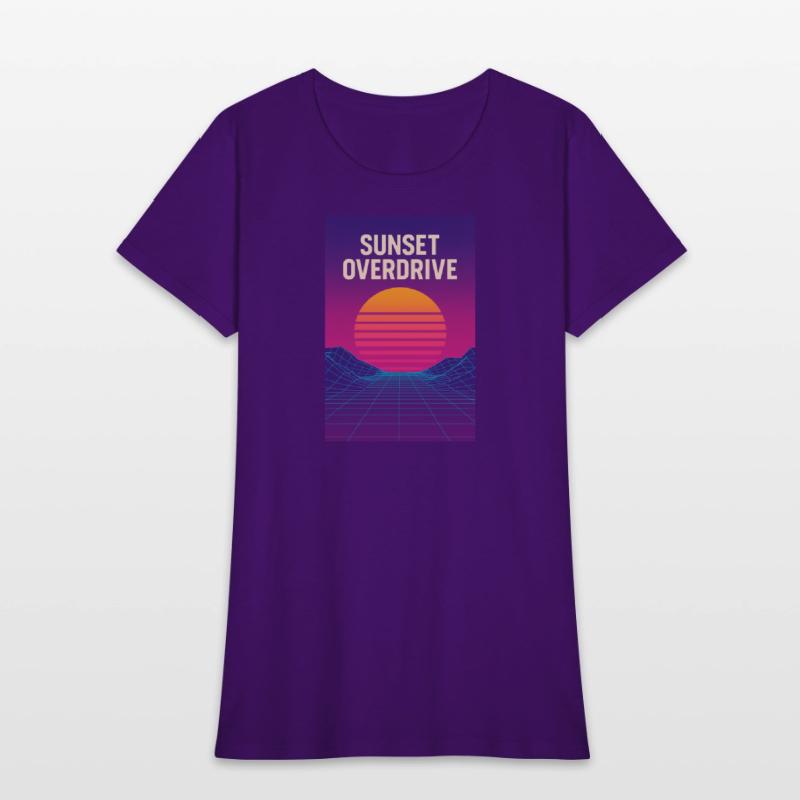 Sunset Overdrive – Vaporwave Summer Vibes Tee
