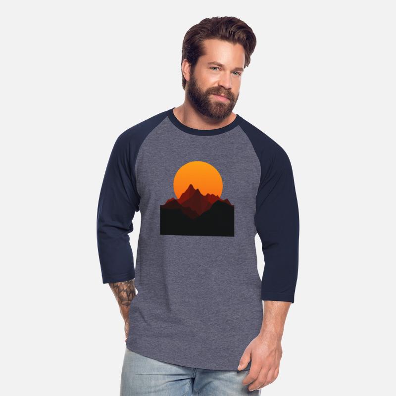 Sunset Peaks: Mountain Silhouette