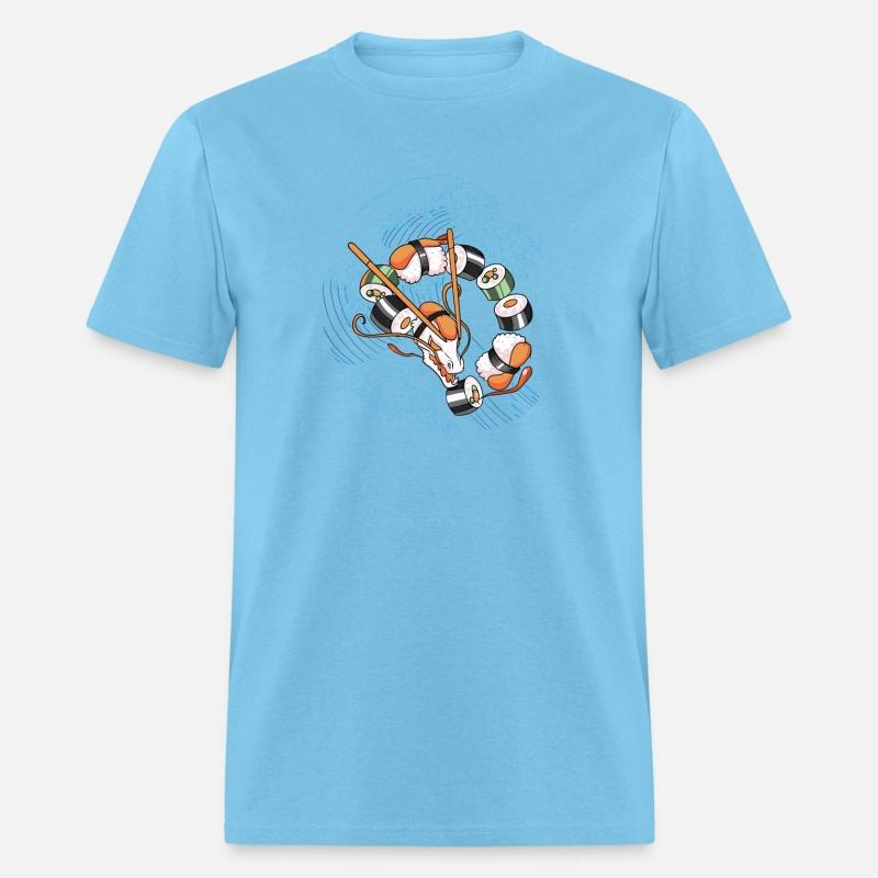 Sushi dragon on wave