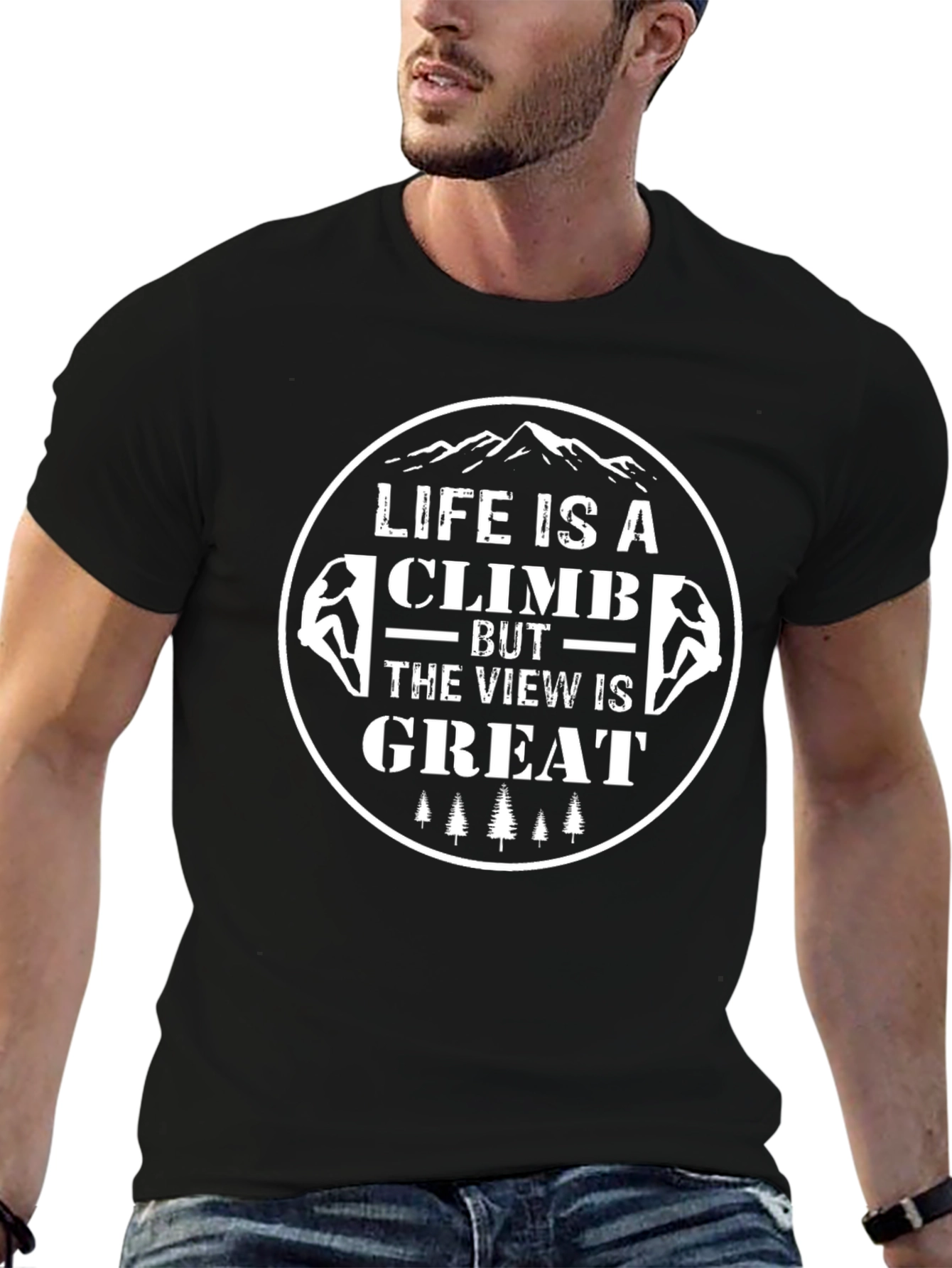 Life Is A Climb T-Shirt - Motivational Graphic Tee