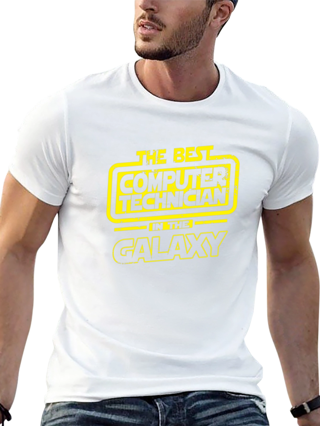 Best Computer Technician Galaxy Black T-Shirt