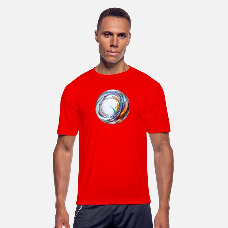 t shirt with rainbow ripple