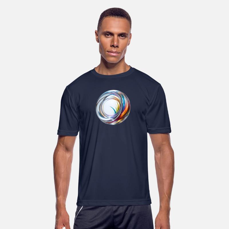 t shirt with rainbow ripple