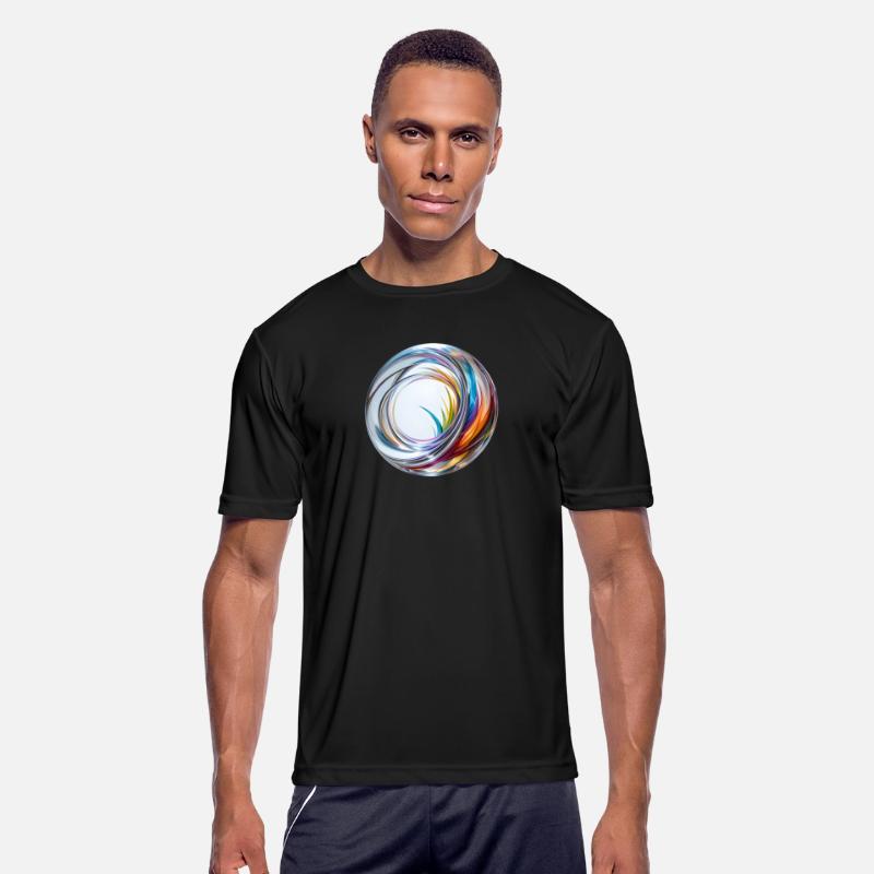 t shirt with rainbow ripple