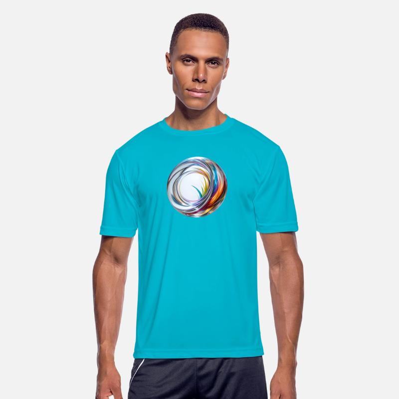 t shirt with rainbow ripple