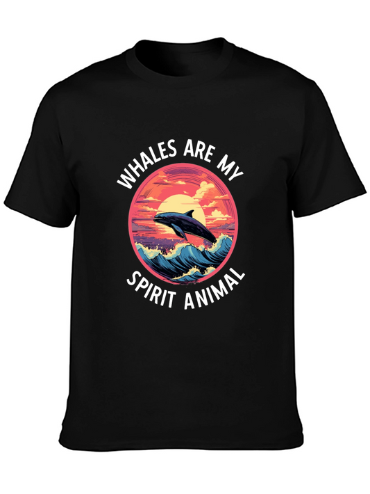 Whales Are My Spirit Animal Graphic Tee
