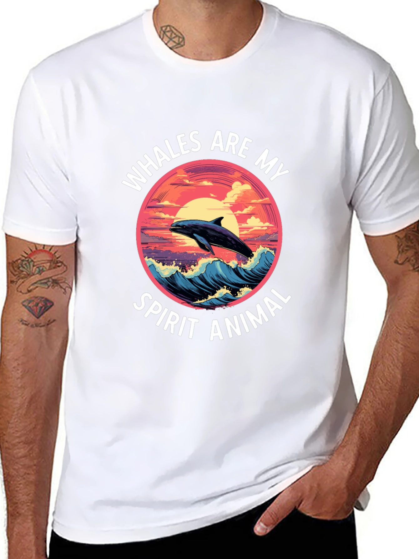 Whales Are My Spirit Animal Graphic Tee