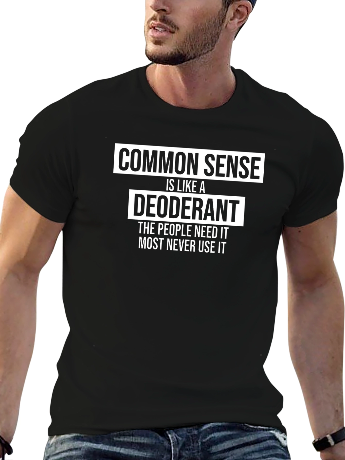 Common Sense Deodorant Graphic T-Shirt