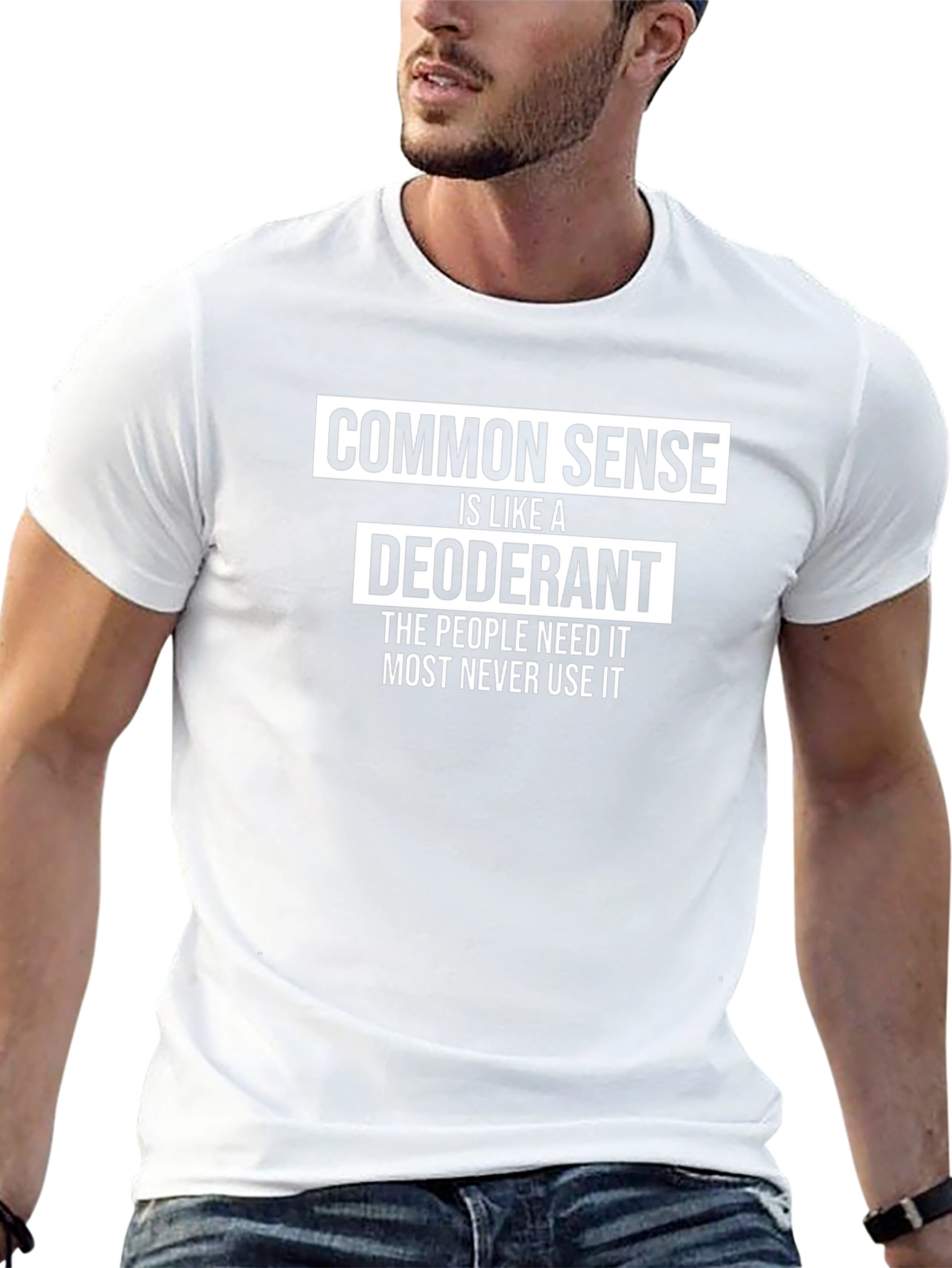 Common Sense Deodorant Graphic T-Shirt