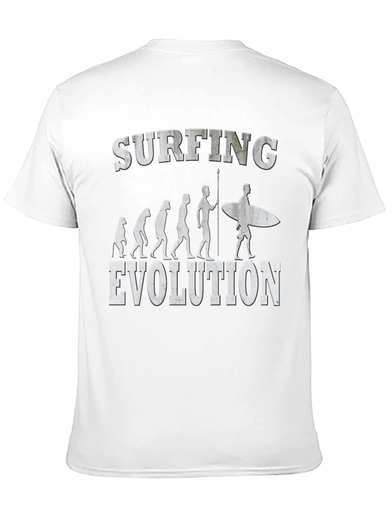 Surfing Evolution Graphic Tee - Black Cotton