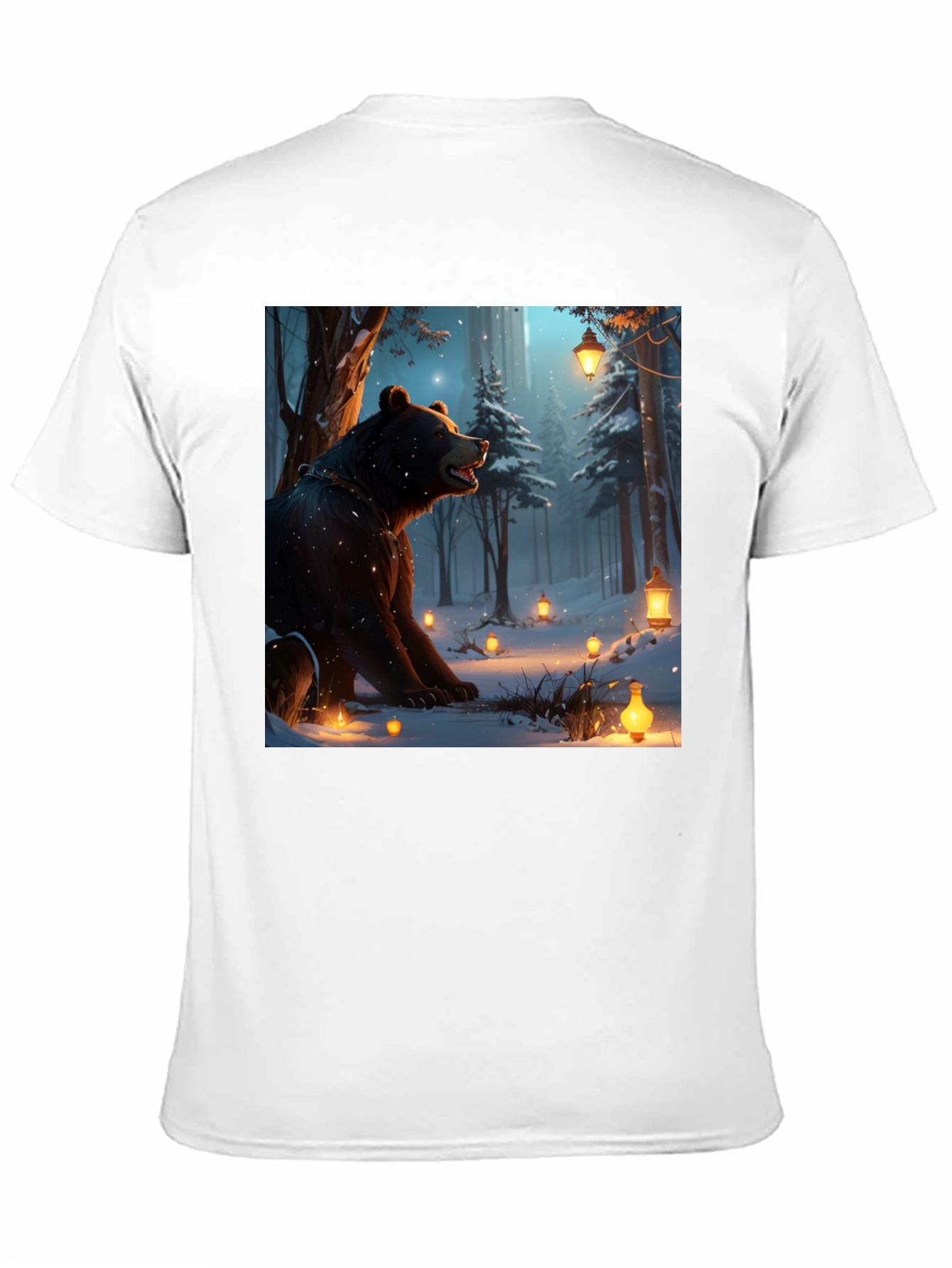 Bear in Winter Forest T-Shirt