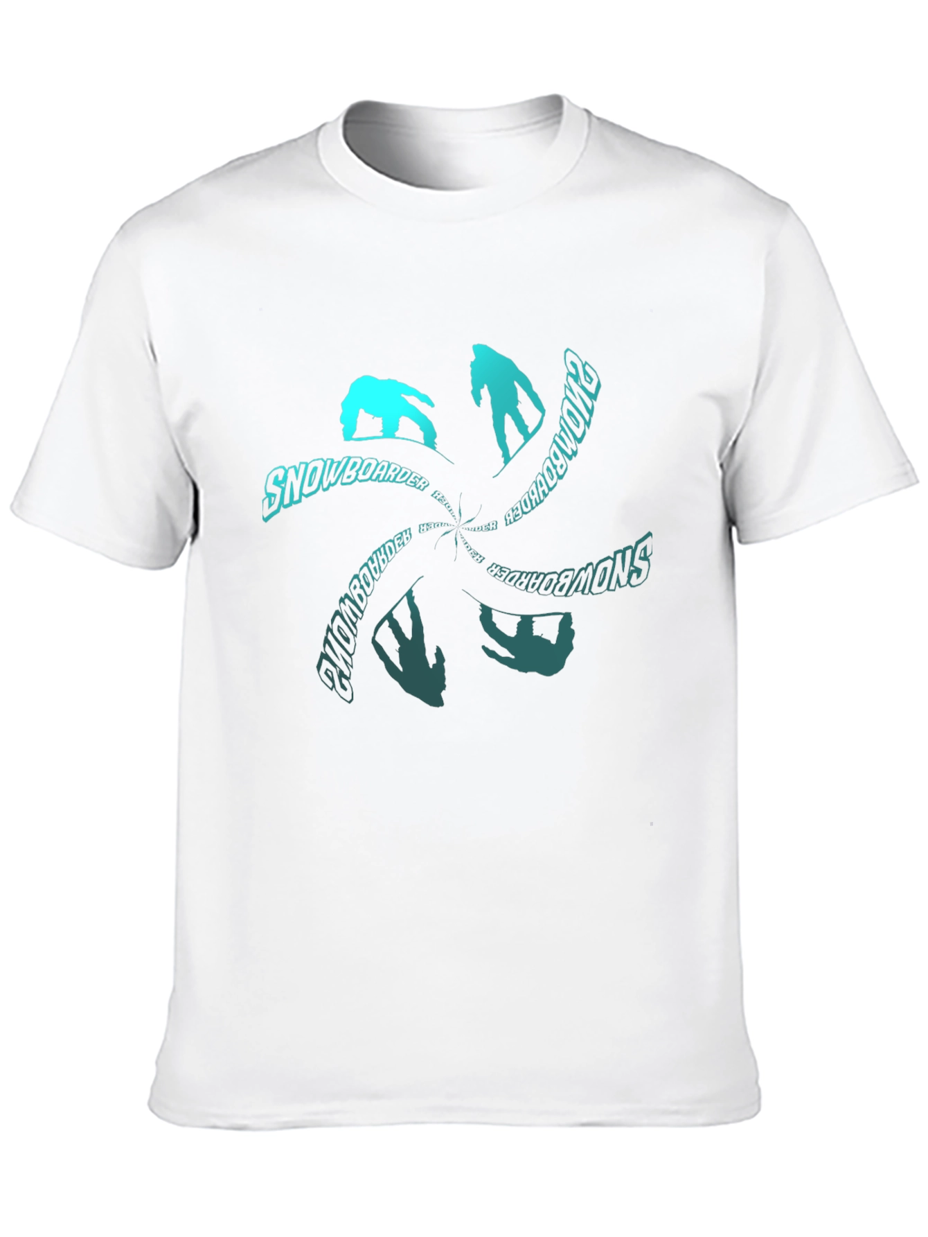 Snowboarder Graphic T-Shirt - Black
