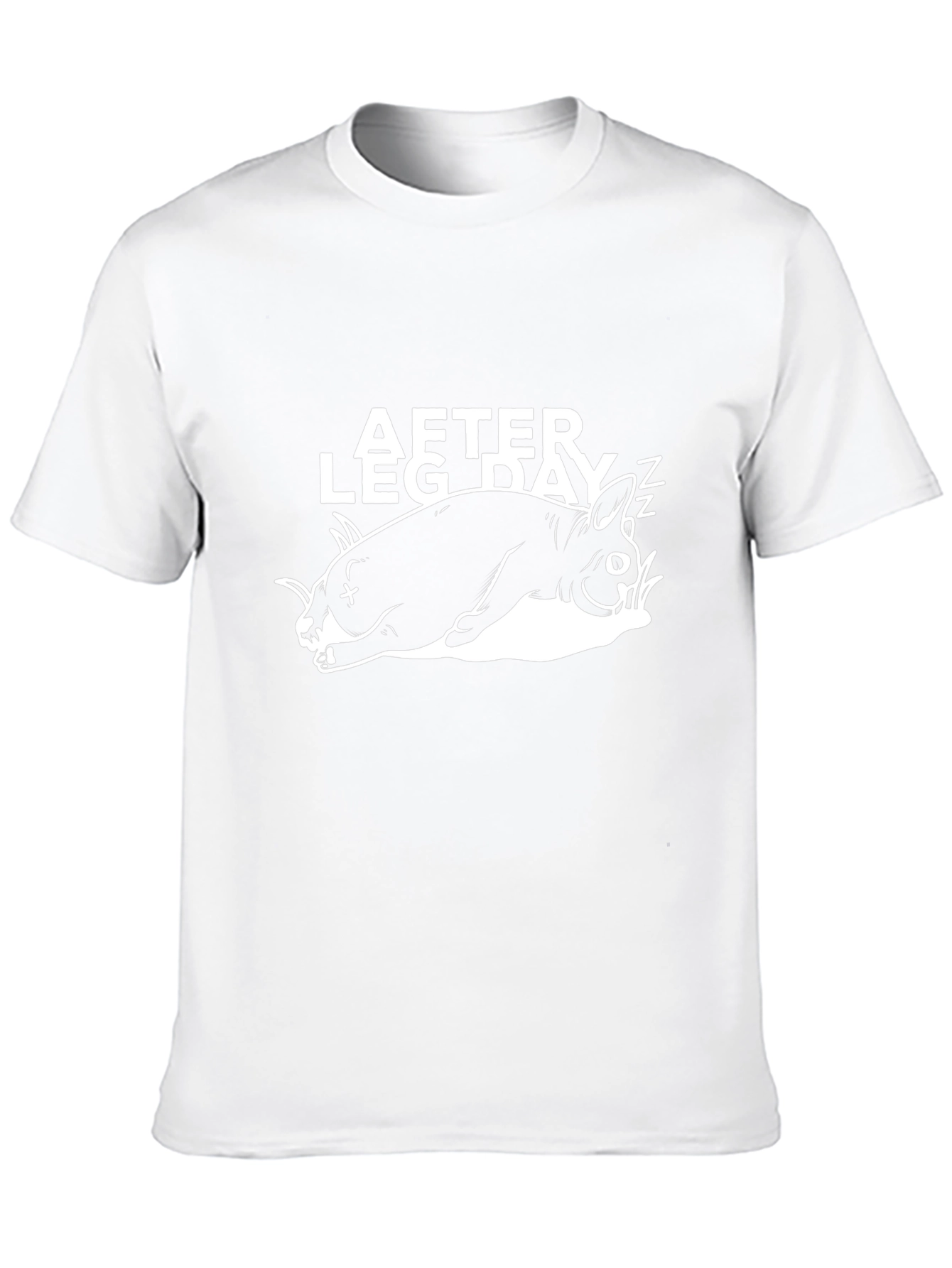 After Leg Day Bunny Graphic Tee - Black