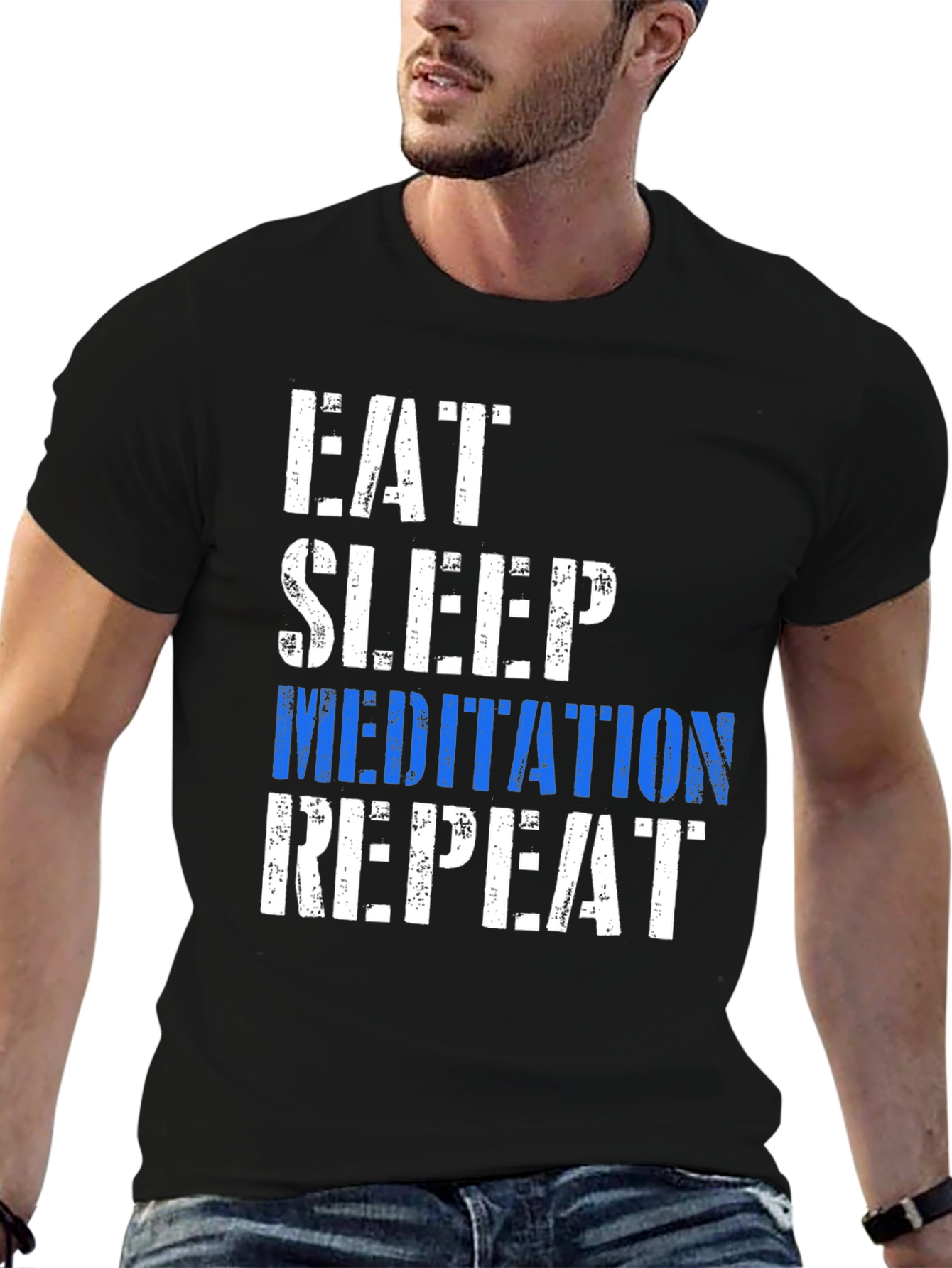 Eat Sleep Meditation Repeat T-Shirt